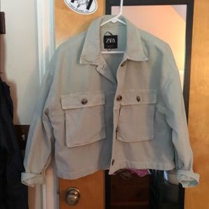 NWOT Light Green Zara Short Jacket